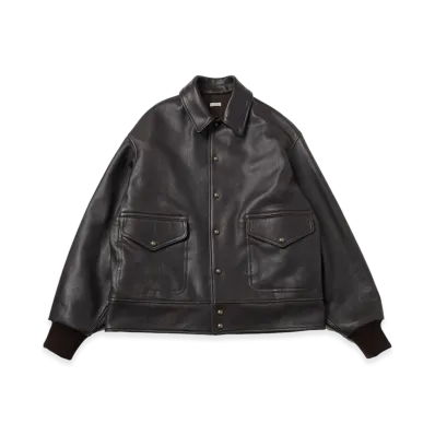 A.PRESSE Leather A-1 Flight Jacket "Brown"