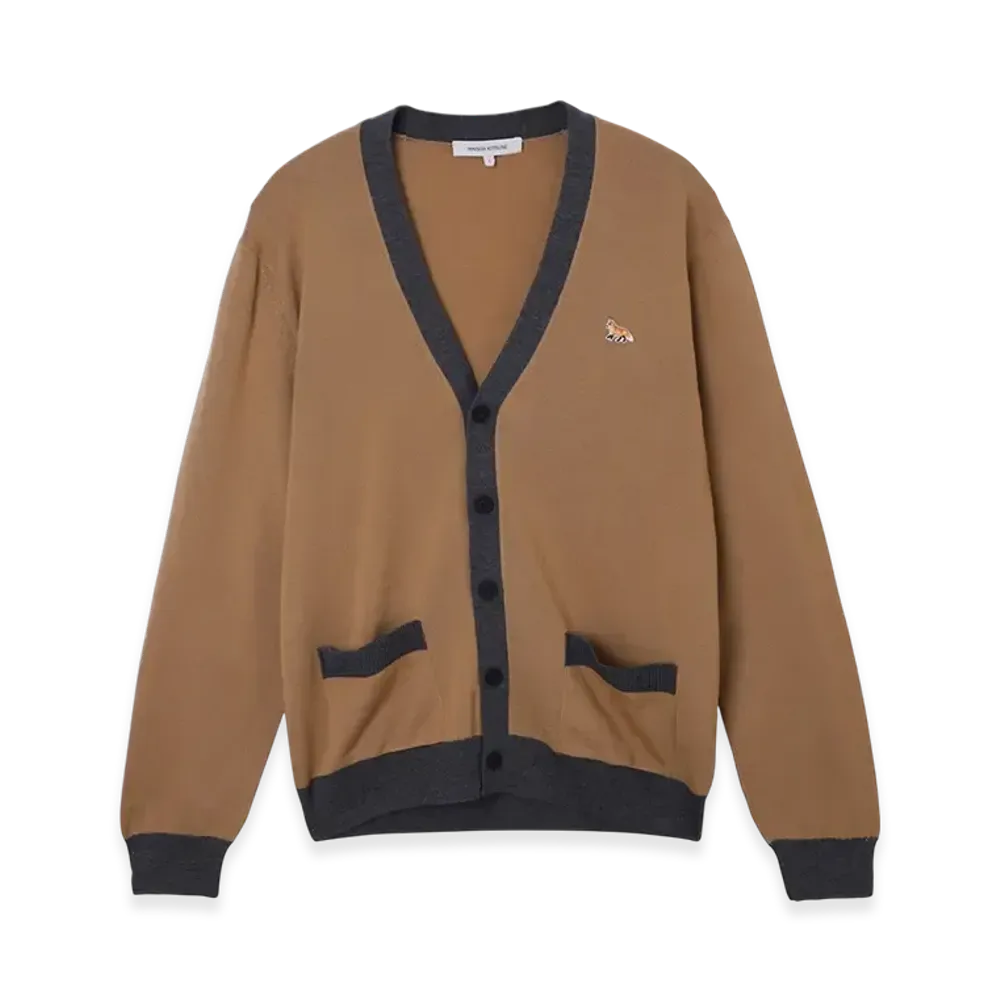 Maison Kitsune Baby Fox Patch Regular Cardigan "Beige"
