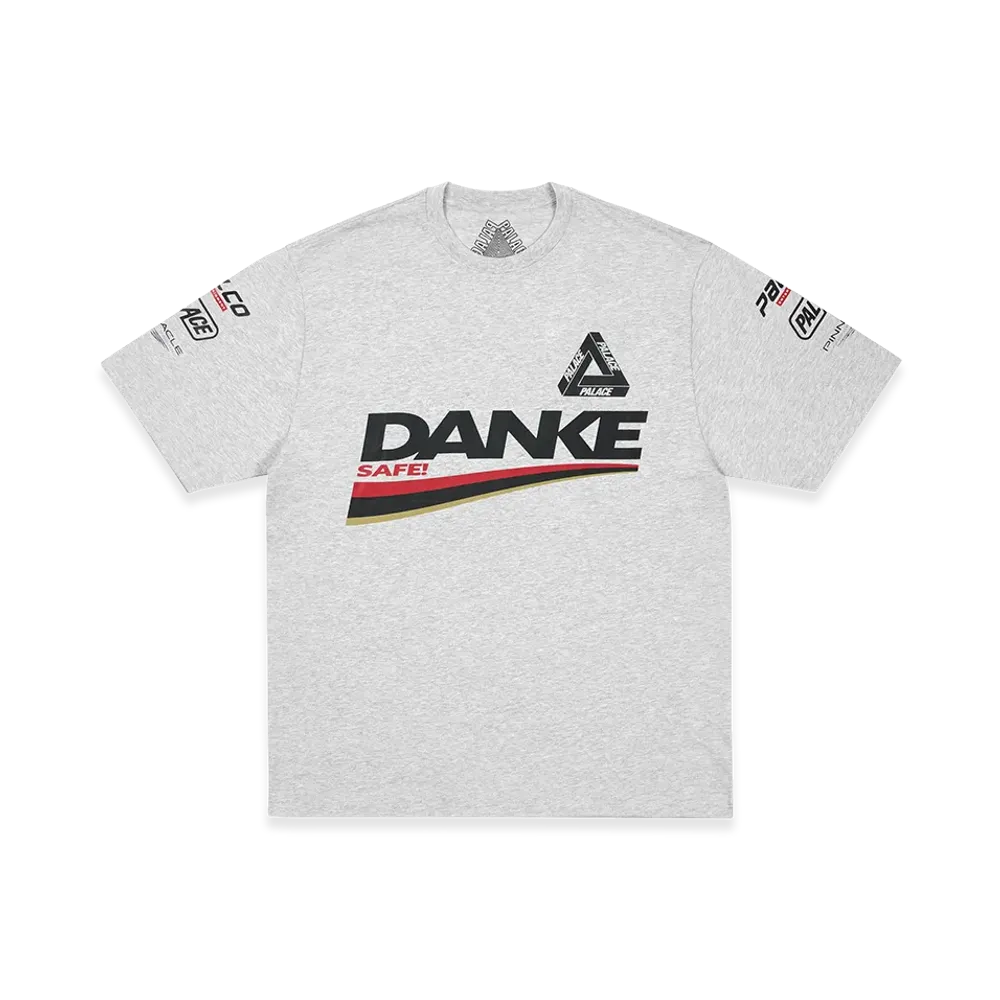 PALACE Danke T Shirt "Grey Marl"
