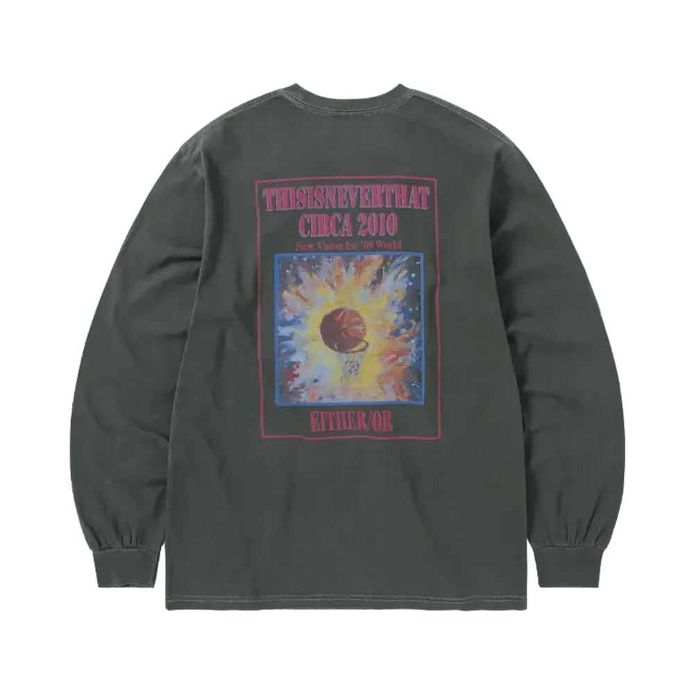 thisisneverthat Basketball Hoop L/S Tee "Charcoal"
