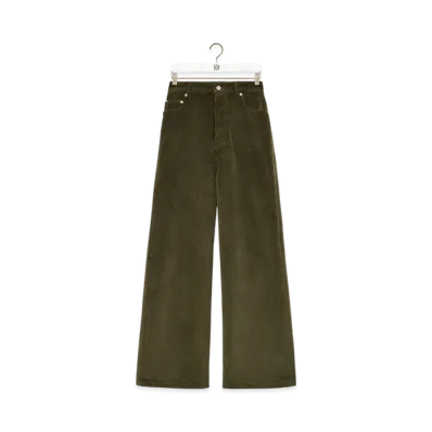 LOEWE High-Waist Trousers "Khaki Green"