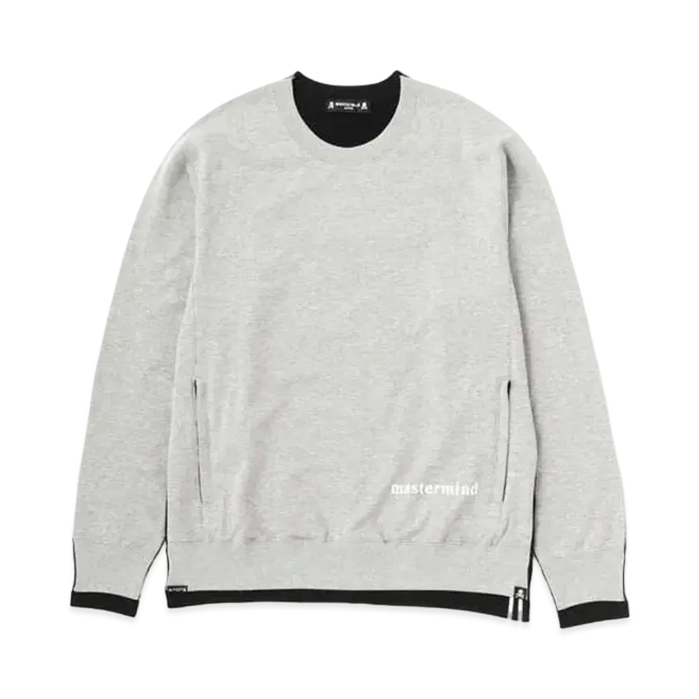 mastermind JAPAN 2 Color Crewneck "Top Gray Black"