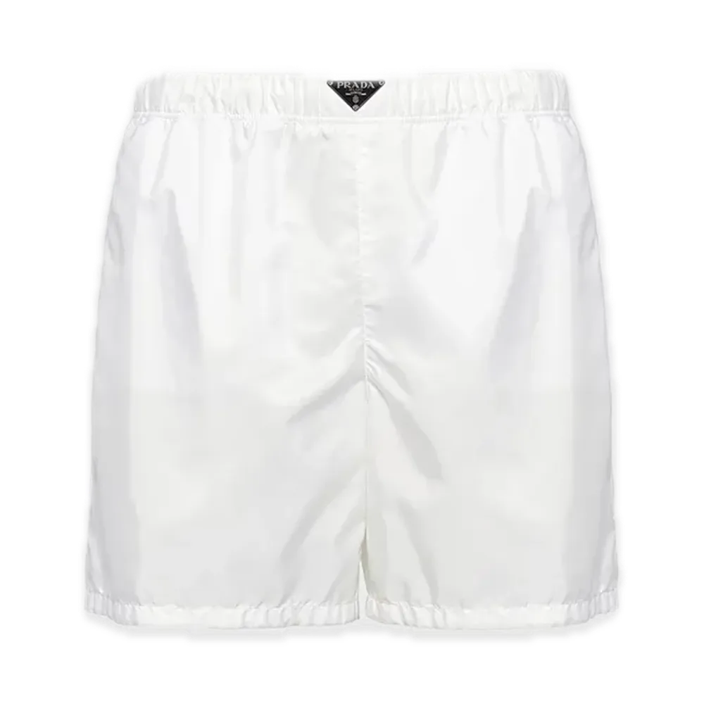 PRADA Re-Nylon Swim Shorts "White"