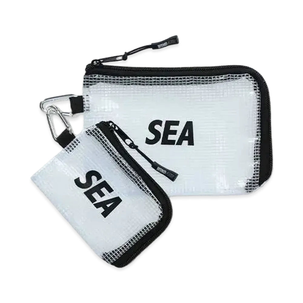 WIND AND SEA 2P Clear Pouch "Black"