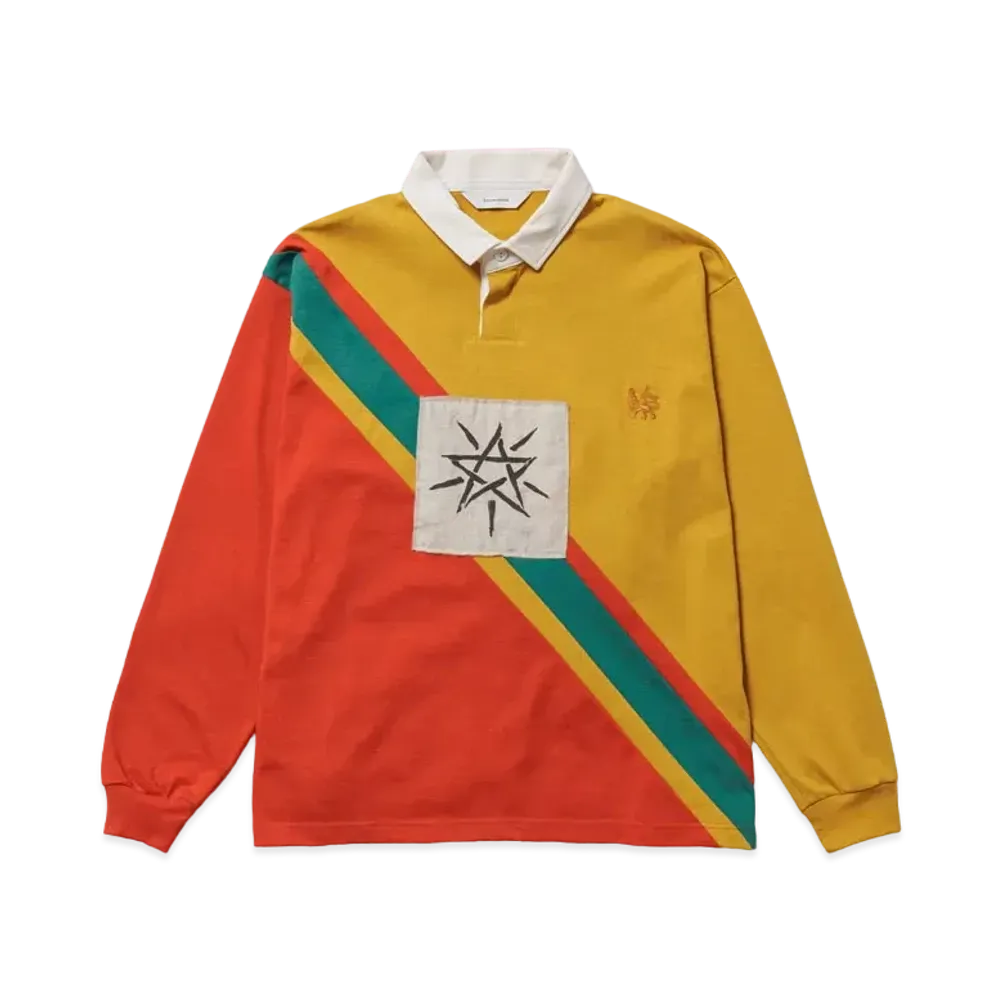 Sasquatchfabrix Stripe Rugger Shirt "Rasta"