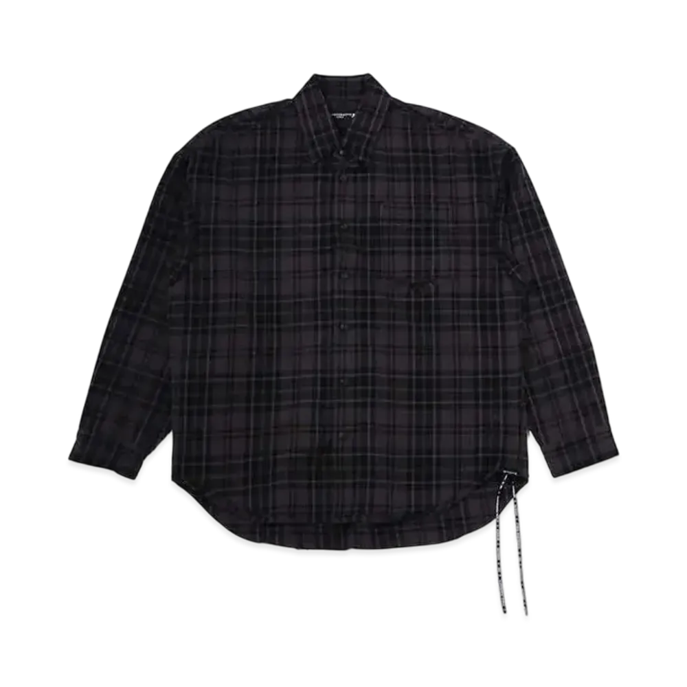 mastermind WORLD Reversible Plaid Shirts "Gray Base (Block Plaid)"