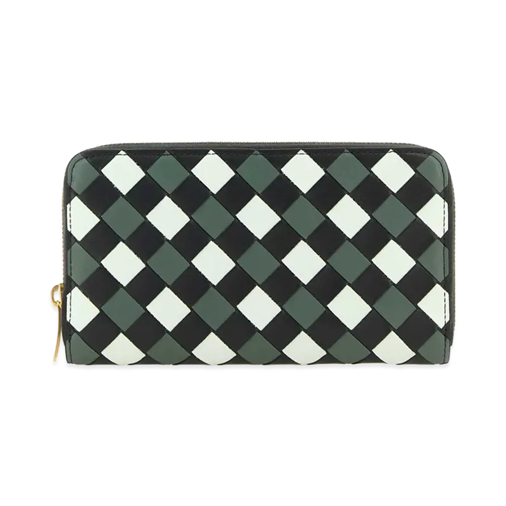 Bottega Veneta Women's Nappa Leather Intrecciato Wallet "Multicolor"