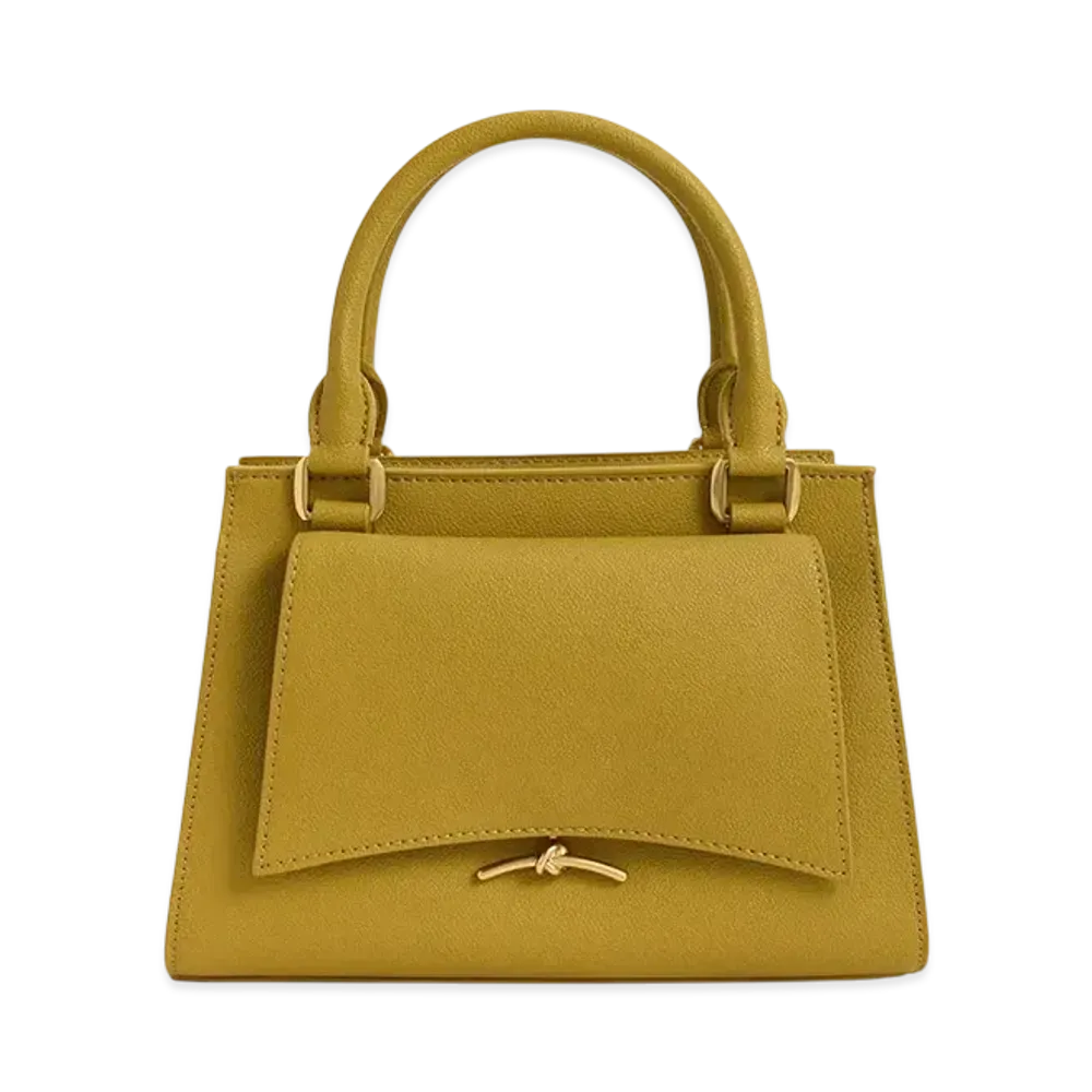 CHARLES & KEITH Huxley Trapeze Tote Bag "Mustard"
