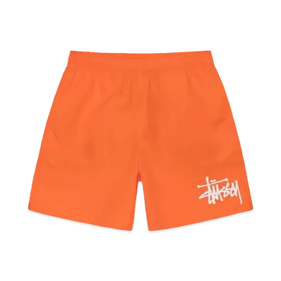 Stussy Water Short Big Basic "Bright Orange"