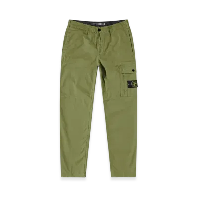 Stone Island 32419 Supima Cotton Twill Stretch-TC Cargo Pants Olive Green - 22SS "Olive Green"