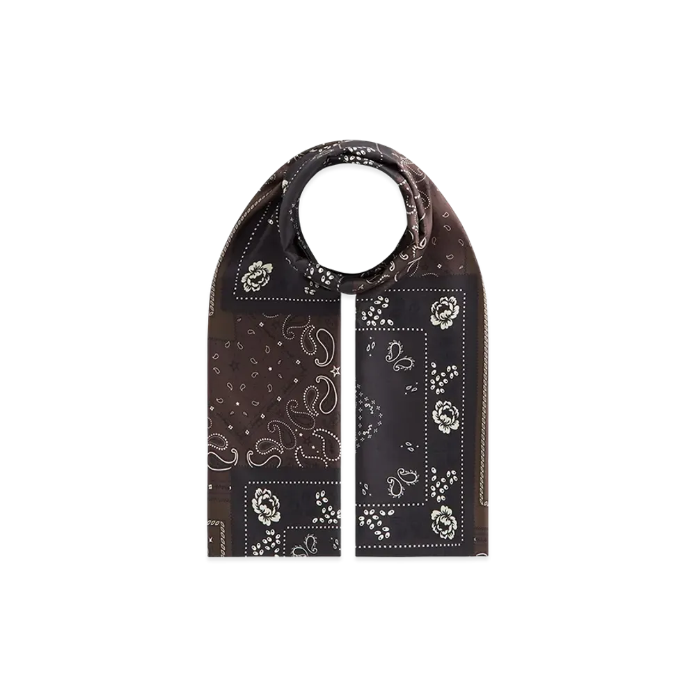 Kith Printed Paisley Silk Scarf "Kindling"