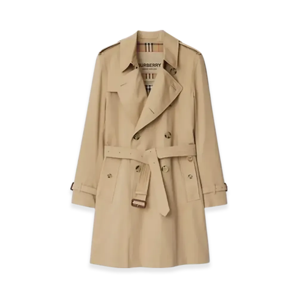 Burberry Mid-length Kensington Heritage Trench Coat "Honey"