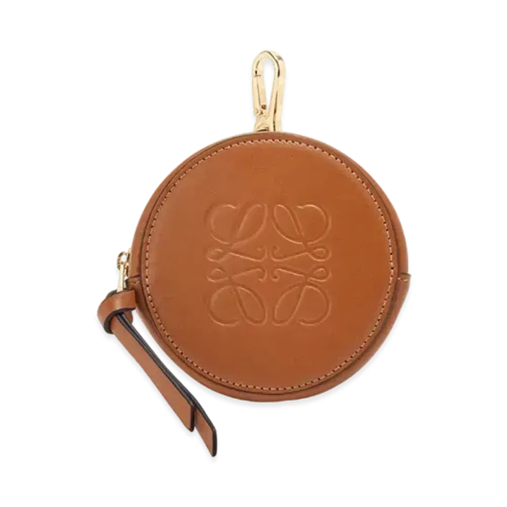 LOEWE Mini Cookie Pouch In Soft Calfskin "Tan"
