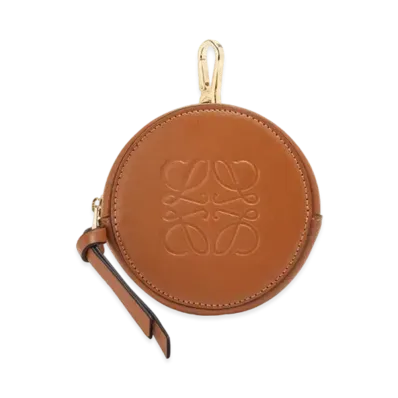 LOEWE Mini Cookie Pouch In Soft Calfskin "Tan"