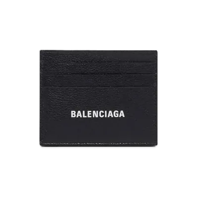 BALENCIAGA Cash Card Holder with Dividers "Black"