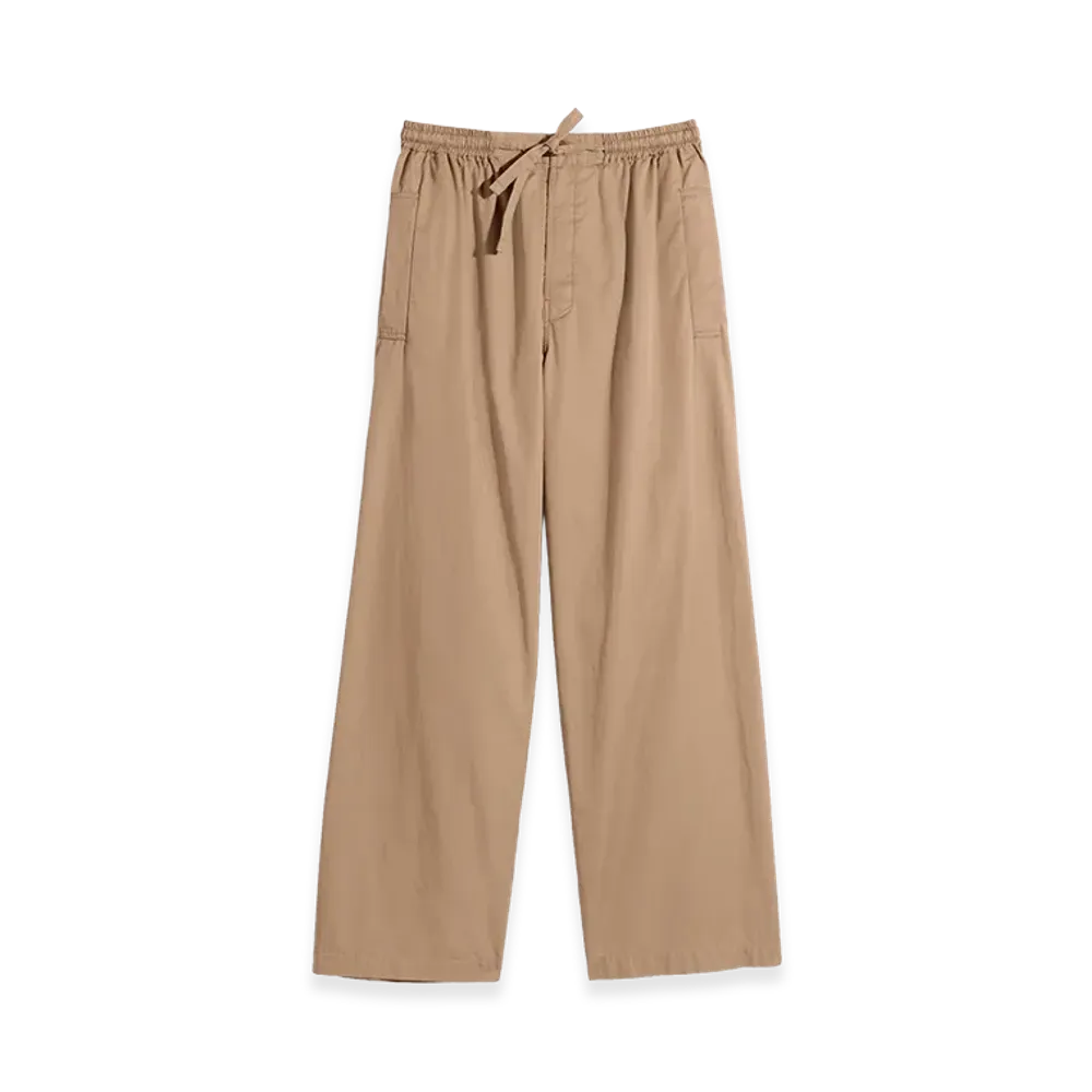 LEMAIRE Light Cotton Twill Pyjama Pants "Cappuccino"