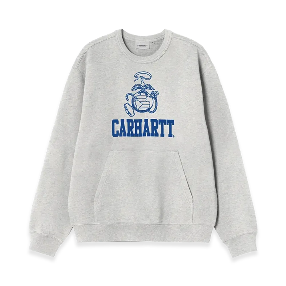 Carhartt WIP Pond Corps Sweat "Ash Heather"