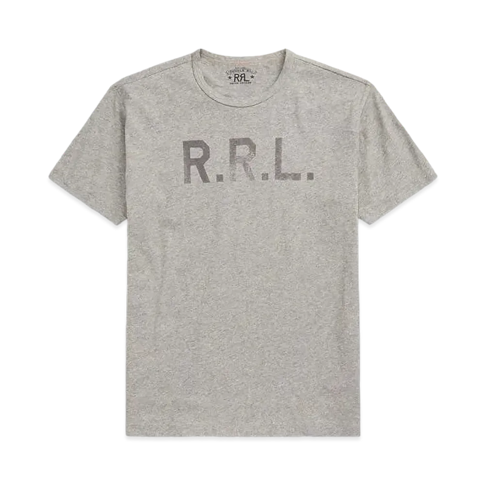 RRL Ralph Lauren Logo Jeraey Tee "Gray"