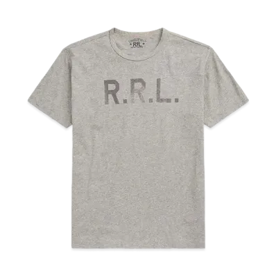 RRL Ralph Lauren Logo Jeraey Tee "Gray"