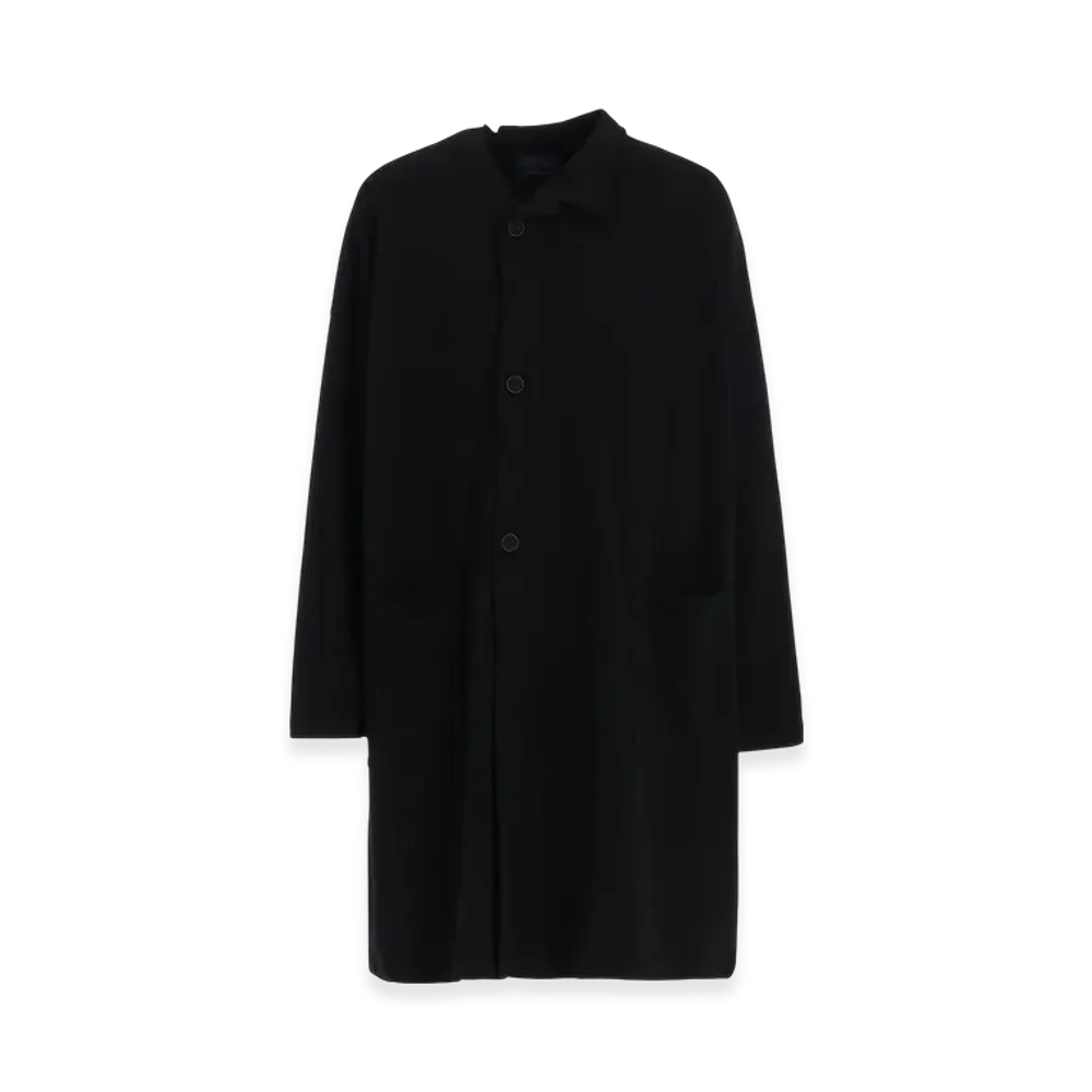 Yohji Yamamoto POUR HOMME Regulation Asymmetry Long Cardigan "Black"