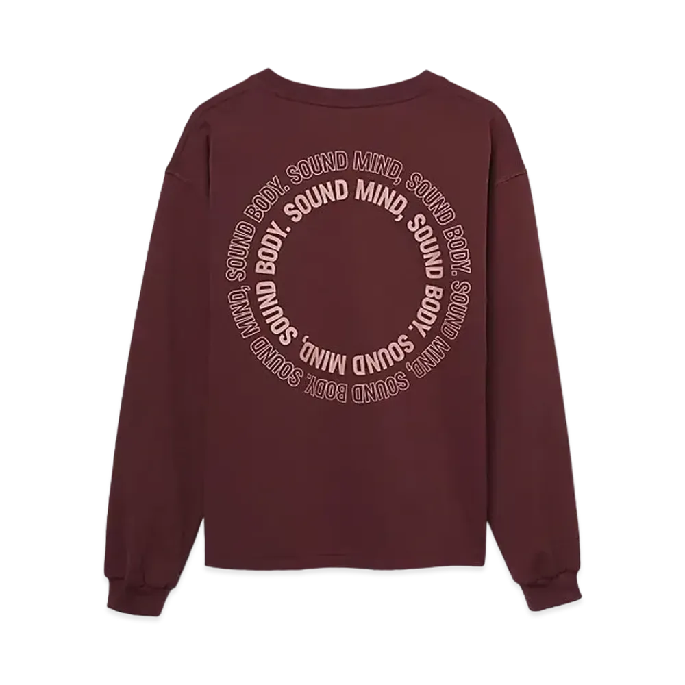 Asics Graphic Ls Tee "Dark Cherry"
