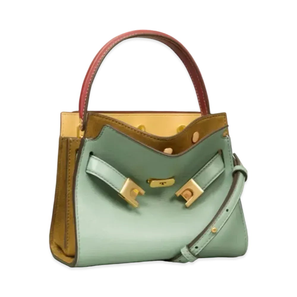 Tory Burch Lee Radziwill Petite Double Bag "Rivulet"