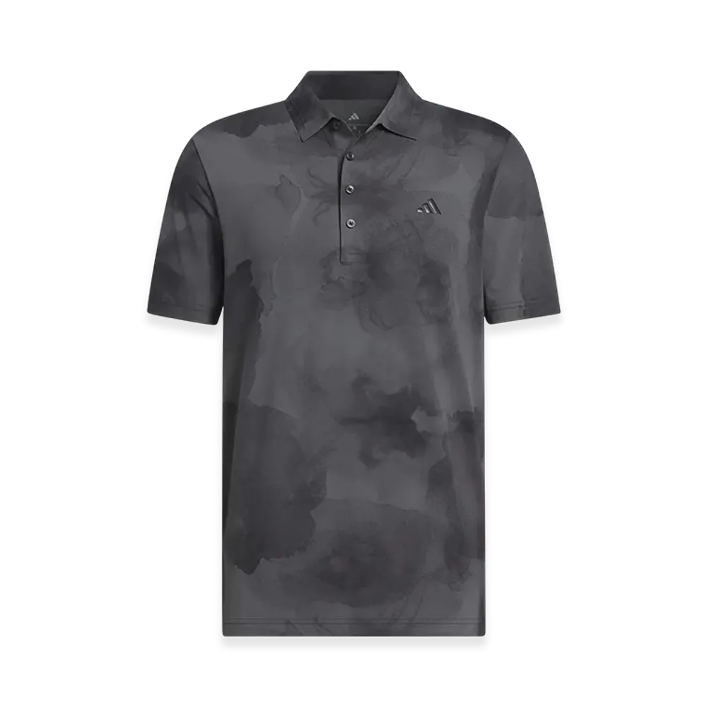 adidas Golf Adizero Cool-Touch Short-Sleeve Shirt "Black/Grey Six"