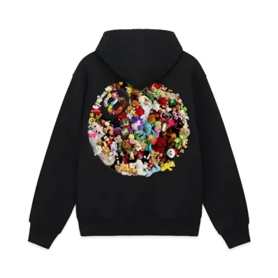 Stussy Plush Hoodie "Black"