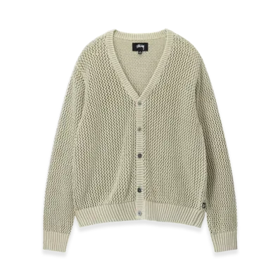 Stussy Loose Gauge Cardigan "Natural"
