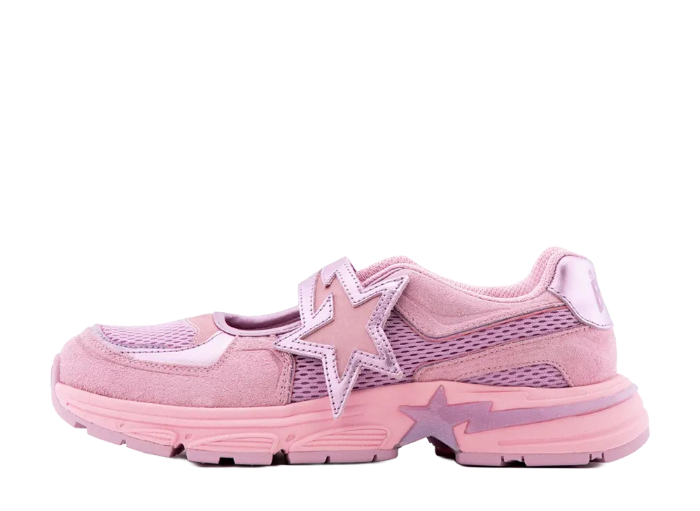 A BATHING APE Women's MARY JANE STA #1 "Pink"
