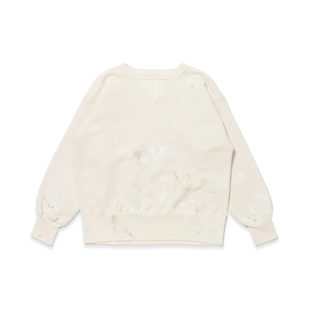 T.T Taiga Takahashi LOT.603 Sweat Shirt "Ivory Paint"