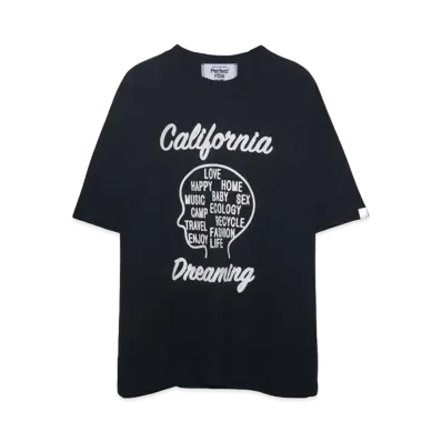 Perfect ribs (California Dreaming) Basic Short Sleeve T Shirts "Vintage Black"