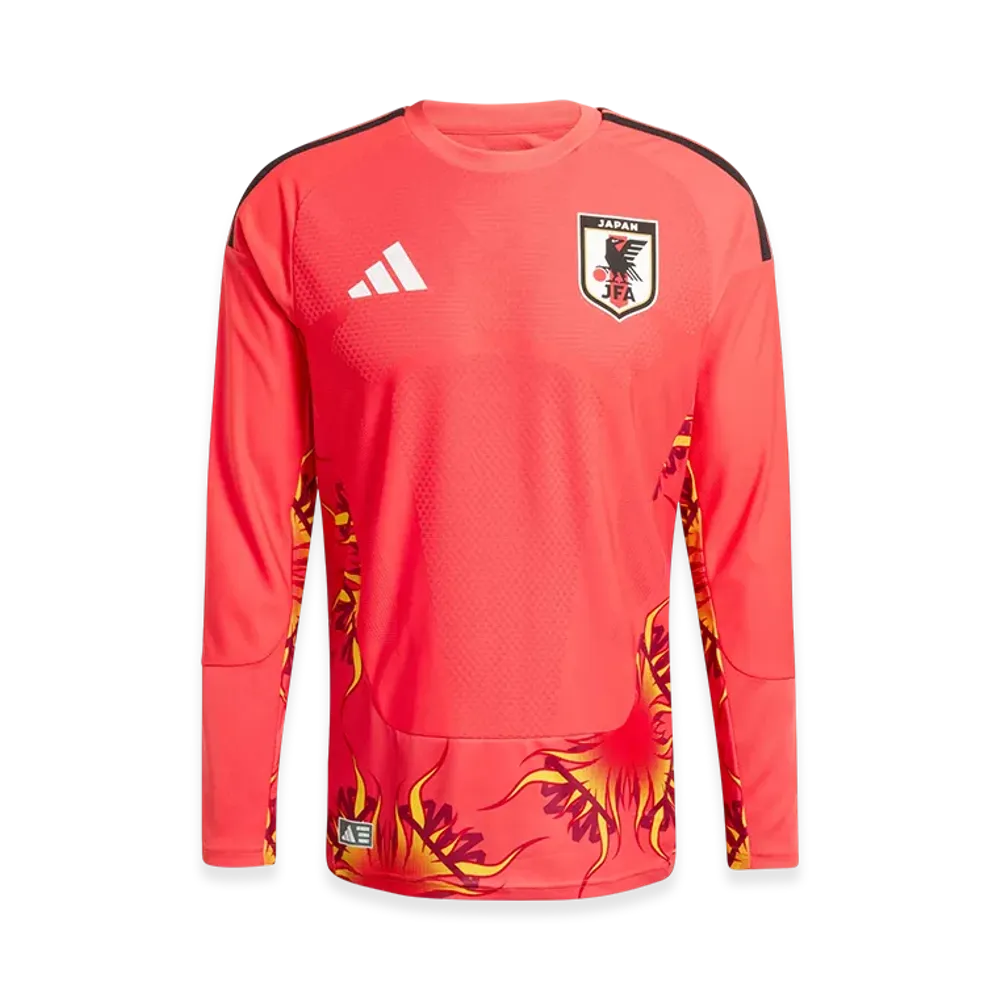 adidas Japan 2026 Home Authentic Goalkeeper Jersey L/S "Semi Lucid Red"