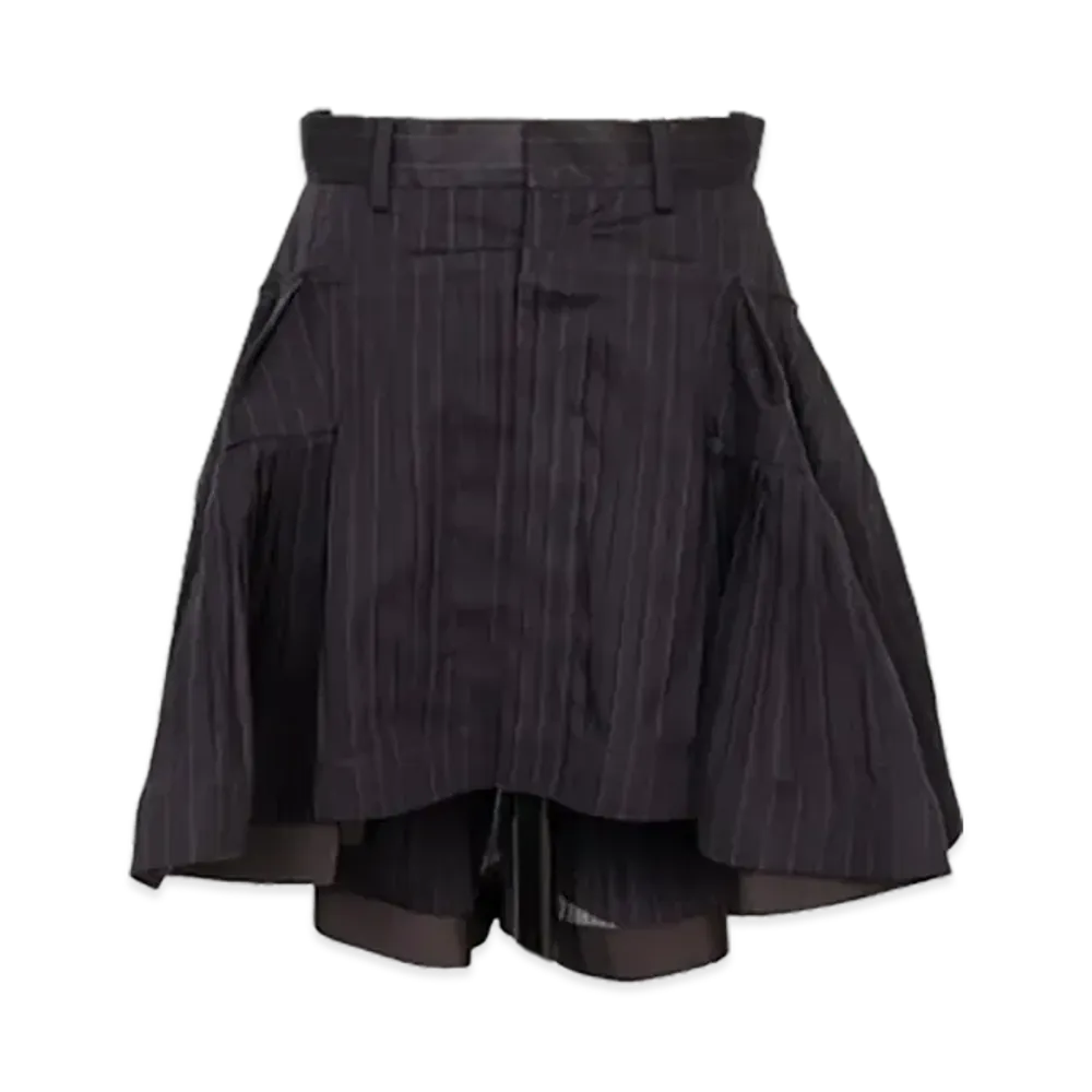 sacai High Twist Voile Skirt "Black"