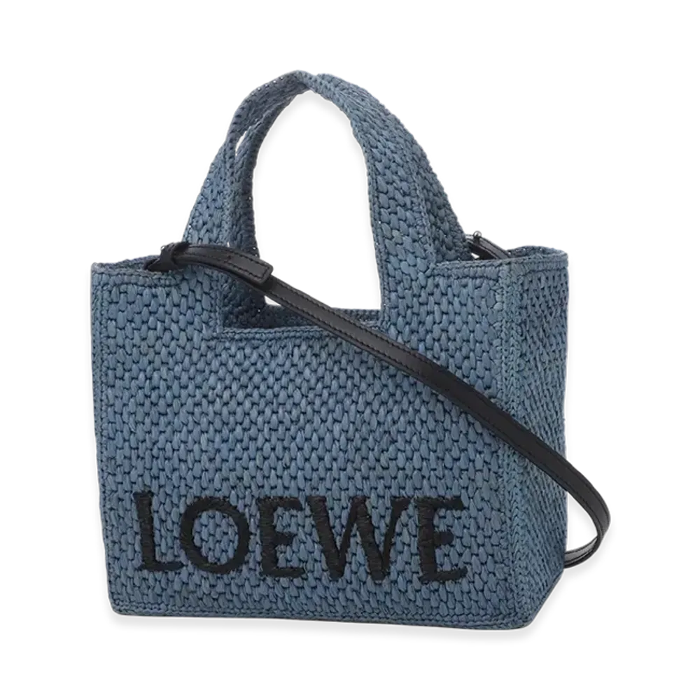LOEWE Font Tote Small Bag "Light Blue"