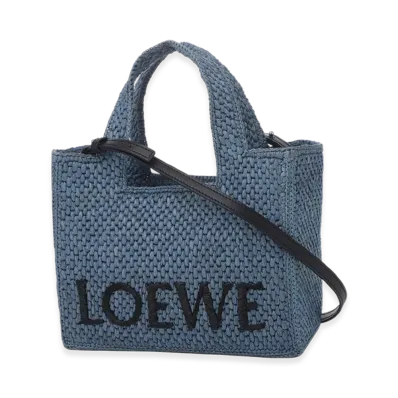LOEWE Font Tote Small Bag "Light Blue"