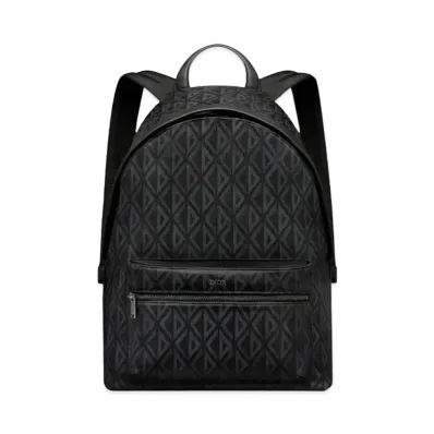 Dior Rider Backpack CD Diamond Canvas Smooth Calfskin "Black"