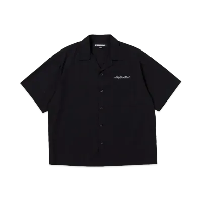NEIGHBORHOOD Solid-Color Hawaiian Shirt SS "Black"