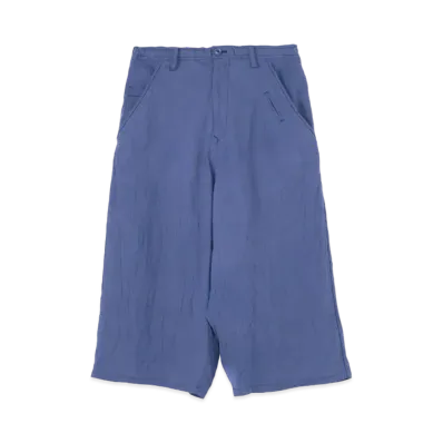 Yohji Yamamoto Y's COTTON TYPEWRITER CLOTH PANTS "Blue"