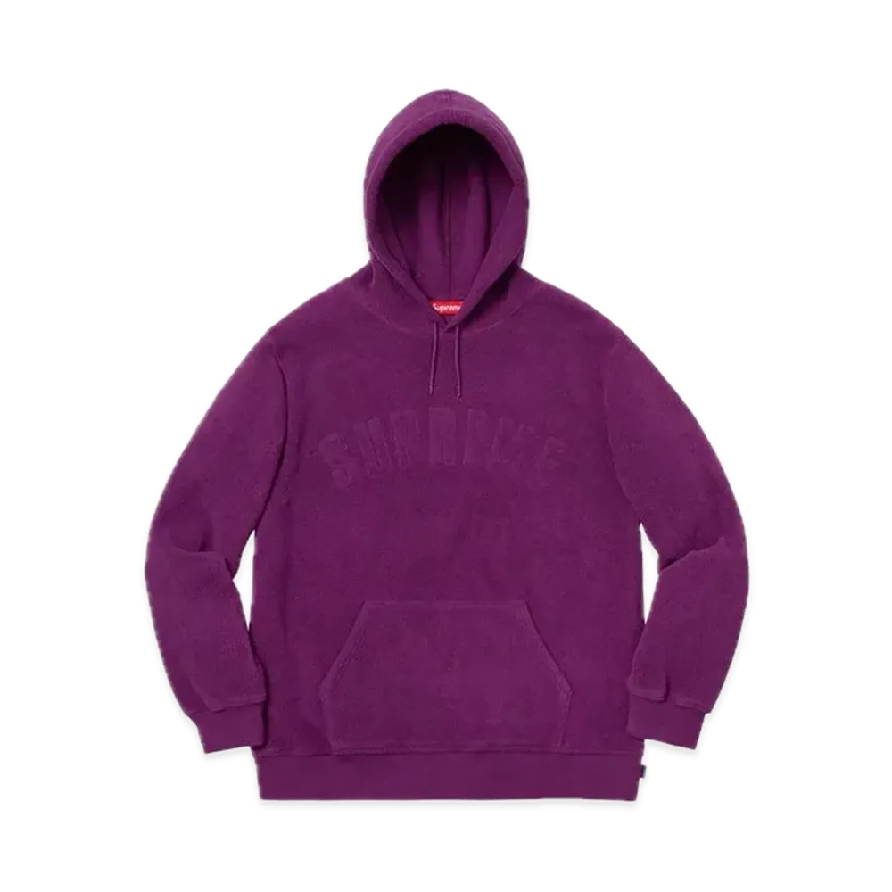 Supreme Polartec Hooded Sweatshirt "Purple"