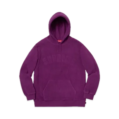 Supreme Polartec Hooded Sweatshirt "Purple"