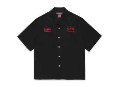WACKO MARIA x Death Row Records 50's Open Collar Shirt "Black/Red"