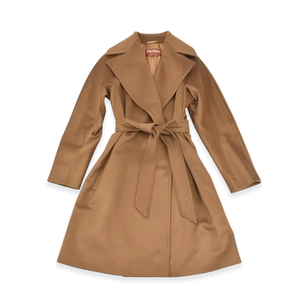 Max Mara Studio Dravena Wool Coat "Brown"