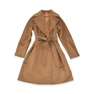 Max Mara Studio Dravena Wool Coat "Brown"