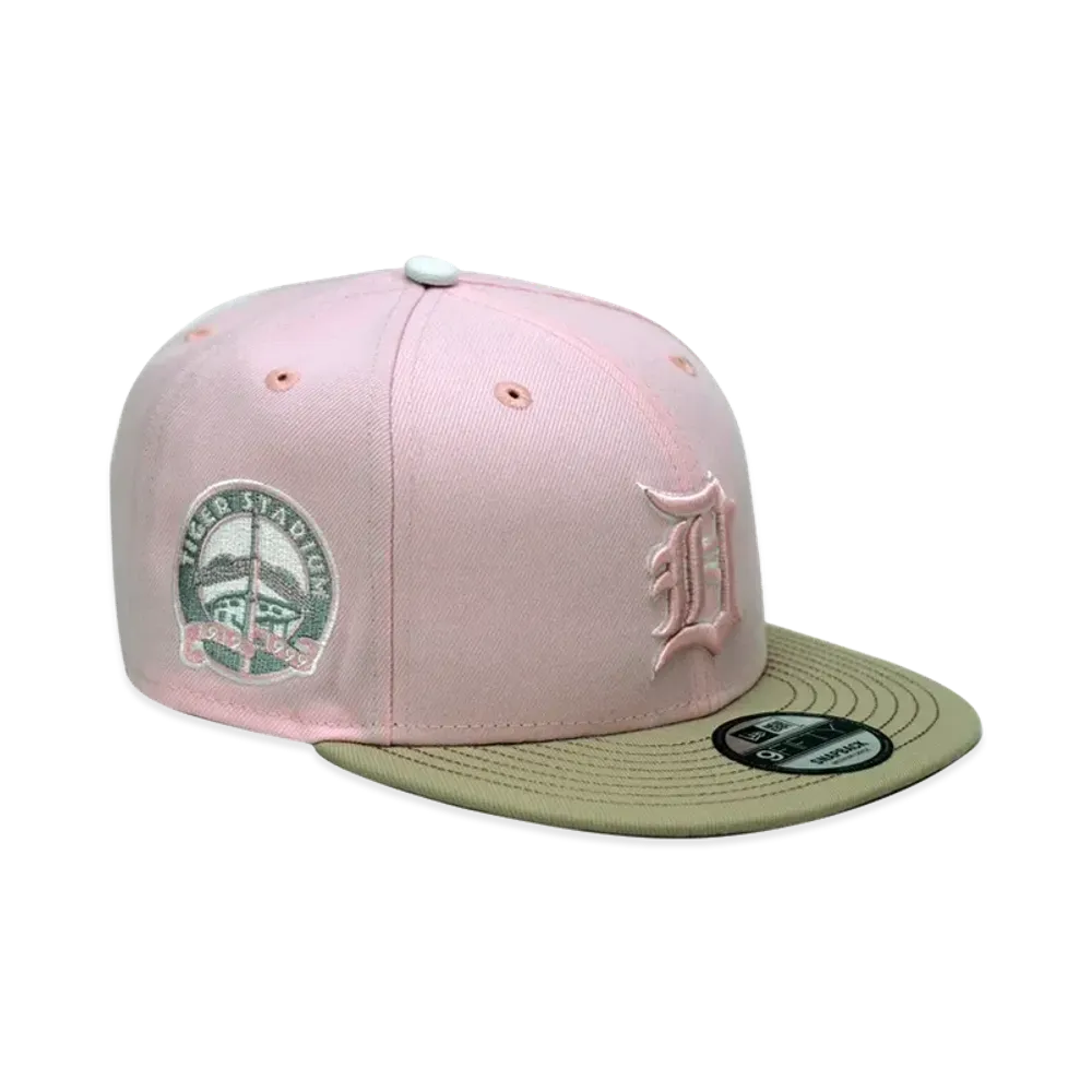 NEW ERA x THE CAP 9Fifty Paisley Block Detroit Tigers "Pastel Pink/Khaki"