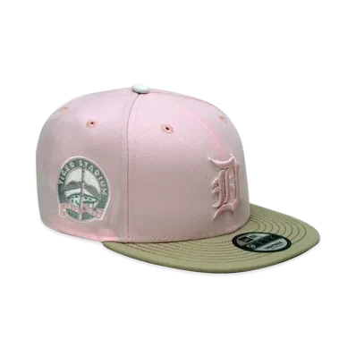 NEW ERA x THE CAP 9Fifty Paisley Block Detroit Tigers "Pastel Pink/Khaki"