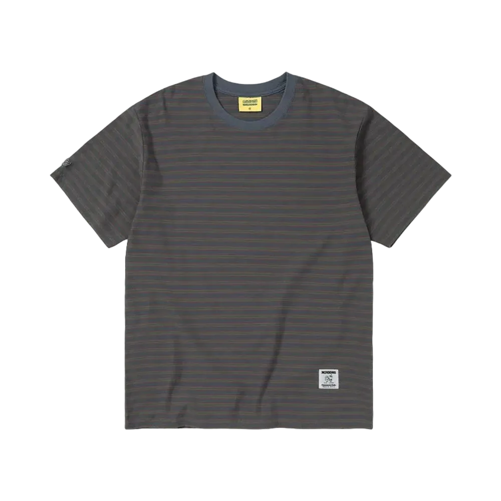 thisisneverthat x TNT MINIONS Striped Tee "Navy"