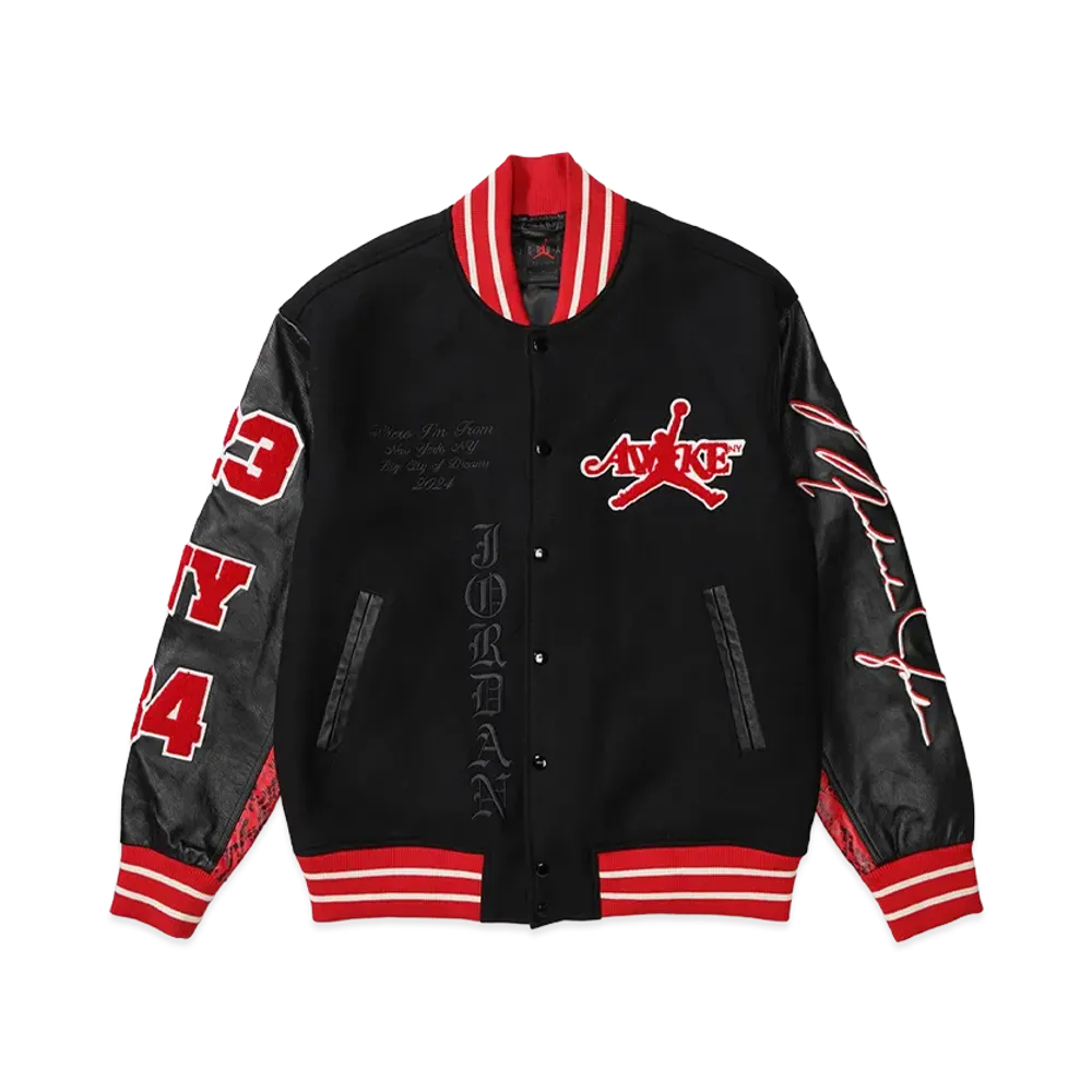 Nike JORDAN x Awake NY Varsity Jacket "Black"