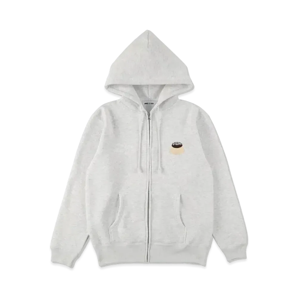 WIND AND SEA x KISSADOPE ZIP HOODIE "Ash"
