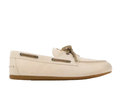 MIU MIU Women's Canvas Deck Shoes "Ecru"